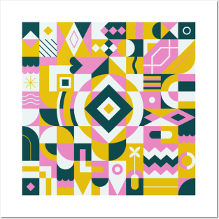 Geometric lush pattern Posters and Art